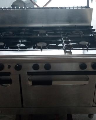 cucina professionale 6 fuochi Zanussi 