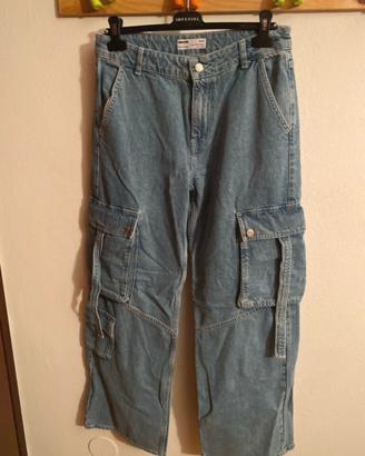 Jeans cargo donna