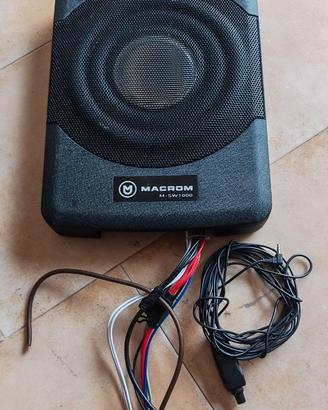 Subwoofer Attivo Sottosedile Macrom M-SW1000