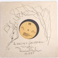 LP autografato Romano Mussolini–unico, mai suonato