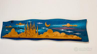 Quadro il legno scolpito a mano