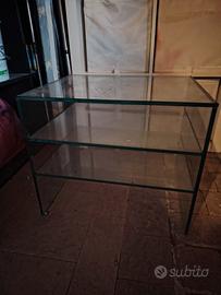 scaffale  in vetro