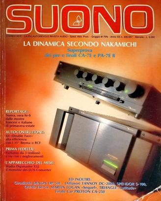 rivista SUONO numero 206/207 luglio agosto 1990