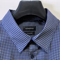 Camicia Uomo Sorbino - Micro fantasia Blu - Tg. L