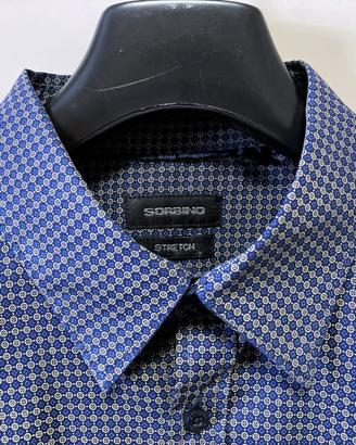 Camicia Uomo Sorbino - Micro fantasia Blu - Tg. L