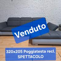 Divano Design Moderno  Poggiatesta recl. STUPENDO