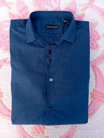Camicia Uomo Blu (Taglia S)