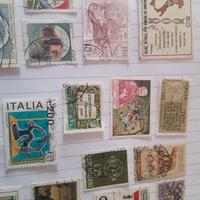 19 francobolli italiani usati 
