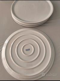 Set di piatti bianchi in ceramica"Saturnia"