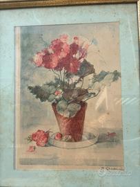 Dipinto vaso di fiori