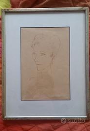 Quadro con Volto di donna stilizzato