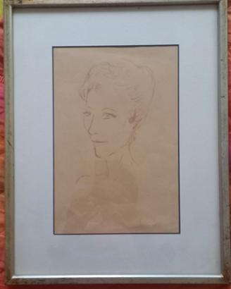 Quadro con Volto di donna stilizzato