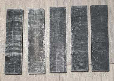 5 Blocchi Grafite Elettrodi 100x25x5mm Rettangolar