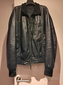 Giacca in pelle nera