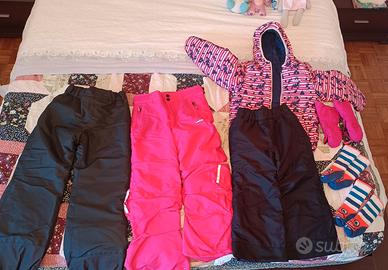 abbigliamento sci bambina 5/8 anni