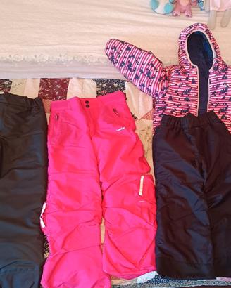 abbigliamento sci bambina 5/8 anni