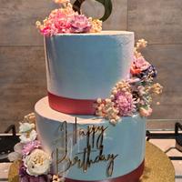 torta scenografica fiori