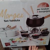 Set fonduta e bourguignonne 28 pezzi 