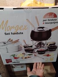 Set fonduta e bourguignonne 28 pezzi 