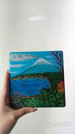 mattonella dipinta a mano 