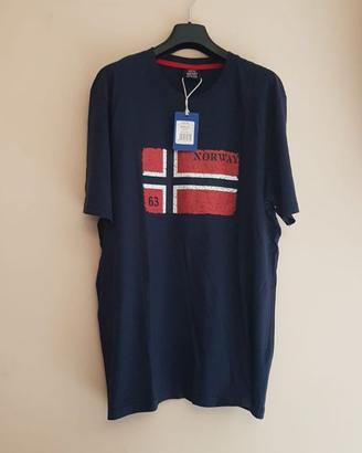 Maglietta Uomo Norway XL Blu  Nuova con cartellino