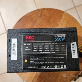 Hkc V-Power Alimentatore 550 Watt ATX nero gaming