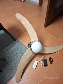 ventilatore da soffitto con lampade a led