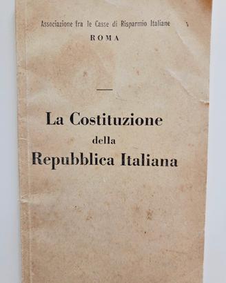La Costituzione Italiana stampa del 1956