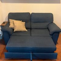 Divano 2 posti maxi con supporto gambe a scomparsa