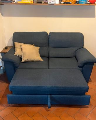 Divano 2 posti maxi con supporto gambe a scomparsa