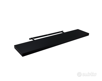 Mensola a muro in MDF colore nero