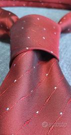 Cravatta Enzo Castellano rossa elegante