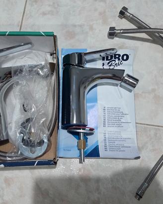 coppia miscelatori rubinetti lavandino bidet nuovi
