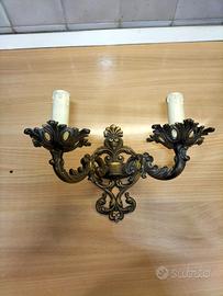 Applique in ottone d'epoca 