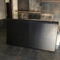 Testata letto matrimoniale nera