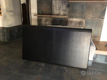 Testata letto matrimoniale nera