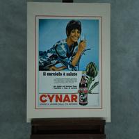 Stampa pubblicitaria Amaro Cynar '60