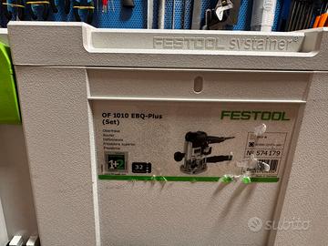 Fresatrice Festool OF 1010 EBQ Plus Set Nuova