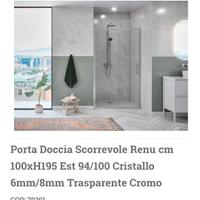 Porta doccia scorrevole