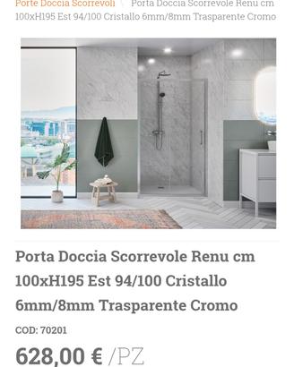 Porta doccia scorrevole