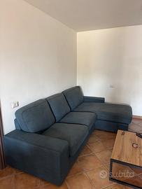 Divano a 3 posti con chaise-longue, Gunnared blu