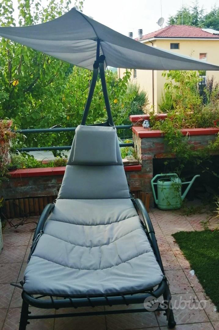Sdraio Da Giardino Mallorca In Alluminio E Textilene Bianco – Set Da 2, Reclinabili 4 Posizioni Con Ruote