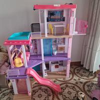 la casa dei sogni di barbie usata ma funzionante 