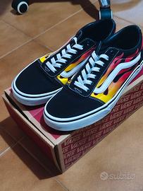 scarpe vans flame/fiamma