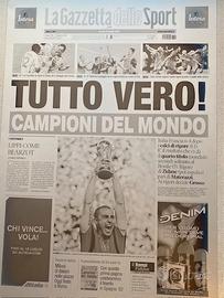 Lastra originale rotativa"Gazzetta dello Sport" -