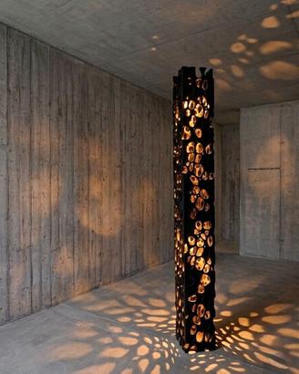 Lampada in legno
