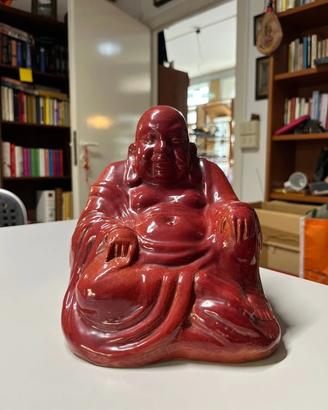 Buddha felice - statuetta in ceramica