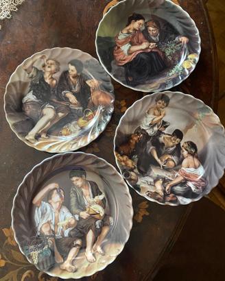 Set 4 piatti decorativi  Limoges