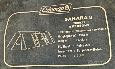 TENDA DA CAMPEGGIO  SAHARA X 8 COME NUOVA