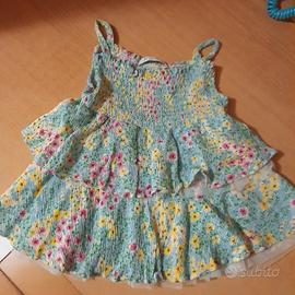 top smanicato a fiori , 6 anni